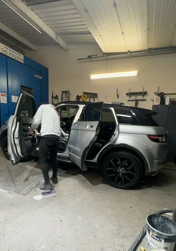 Range Rover Evoque bodywork restoration at LS Bodyshop