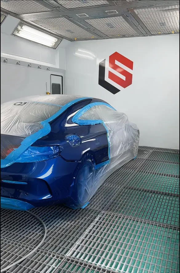 Mercedes-Benz E-Class bodywork repair and refinishing at LS Bodyshop